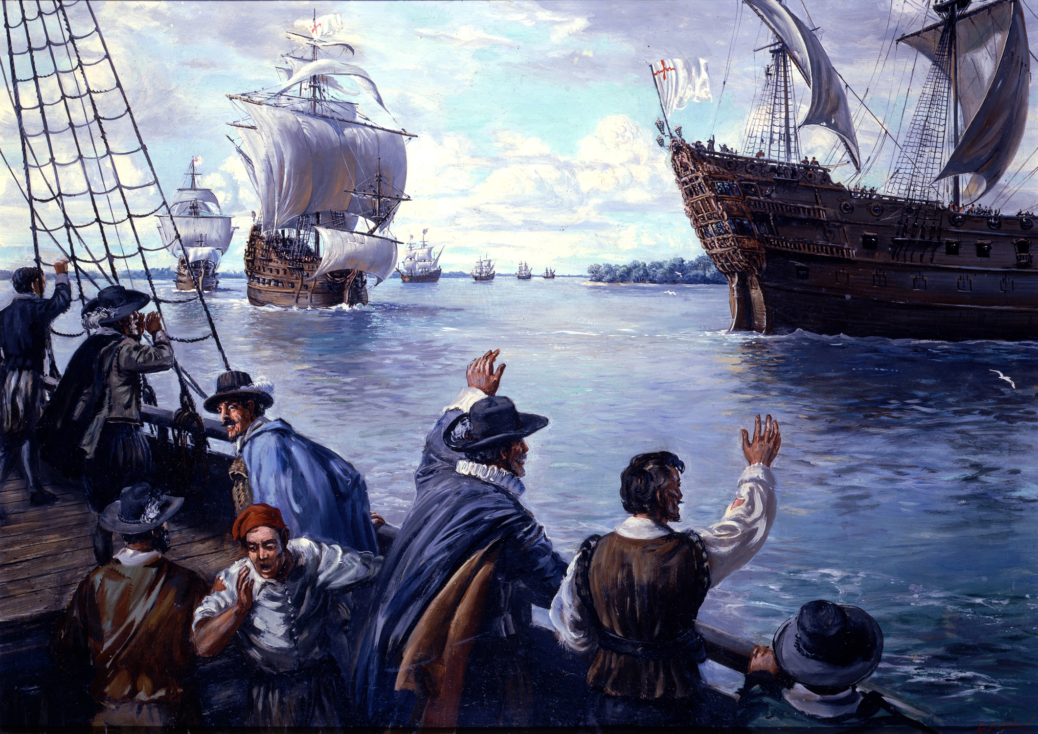 The ship arrived. Колонисты Северной Америки Мэйфлауэр. Колонизация Америки англичанами (1607—1775). Америка 17 век. Колонисты Северной Америки 17 век.